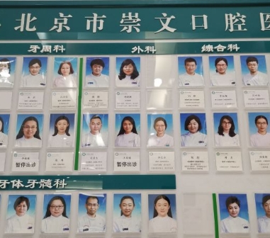 北京崇文口腔醫(yī)院醫(yī)生團隊
